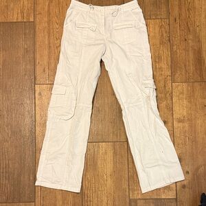 brandy melville john galt white cargo pants